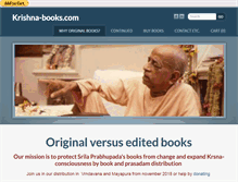 Tablet Screenshot of krishna-books.com